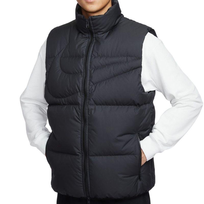 Nike Vests Men's Black Stand Collar Moderate Other IH2369-010