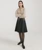 OCTETTE Leather Flare Sk_Black