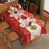Christmas Tablecloth Holiday Wedding Party Table Cover Festive Craft Decor