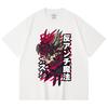 230 Gsm 100% Cotton Black Clover V5 Asta Demon Print Unisex Heavy Cotton T Shirt