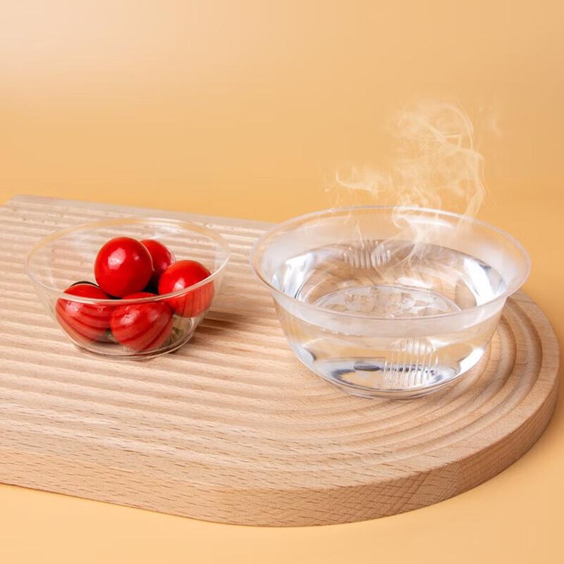 Disposable Crystal-Clear Plastic Bowls