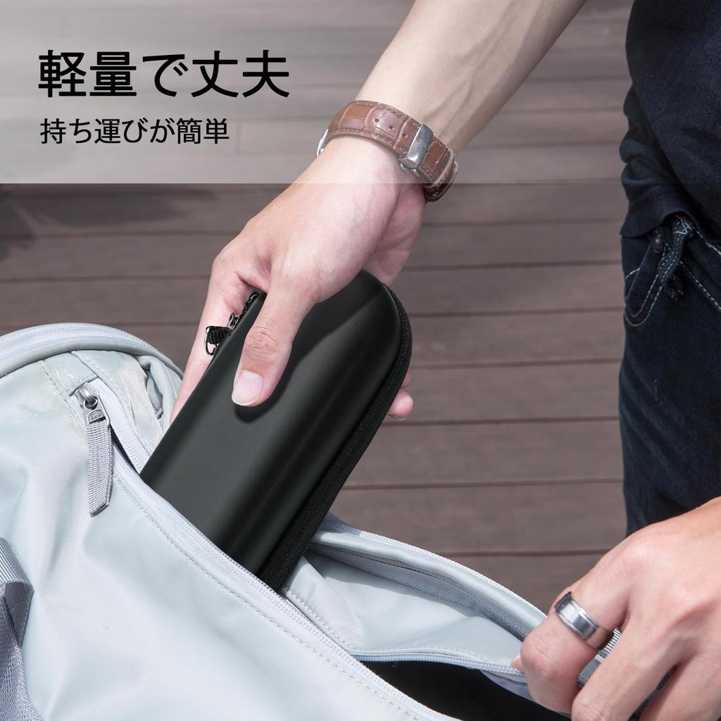 Electric Toothbrush Travel Case Compatible with Waterproof Toothbrush and Toothbrush Organizer Oral-B Pro/iO/Philips Sonicare, Case, (Black)