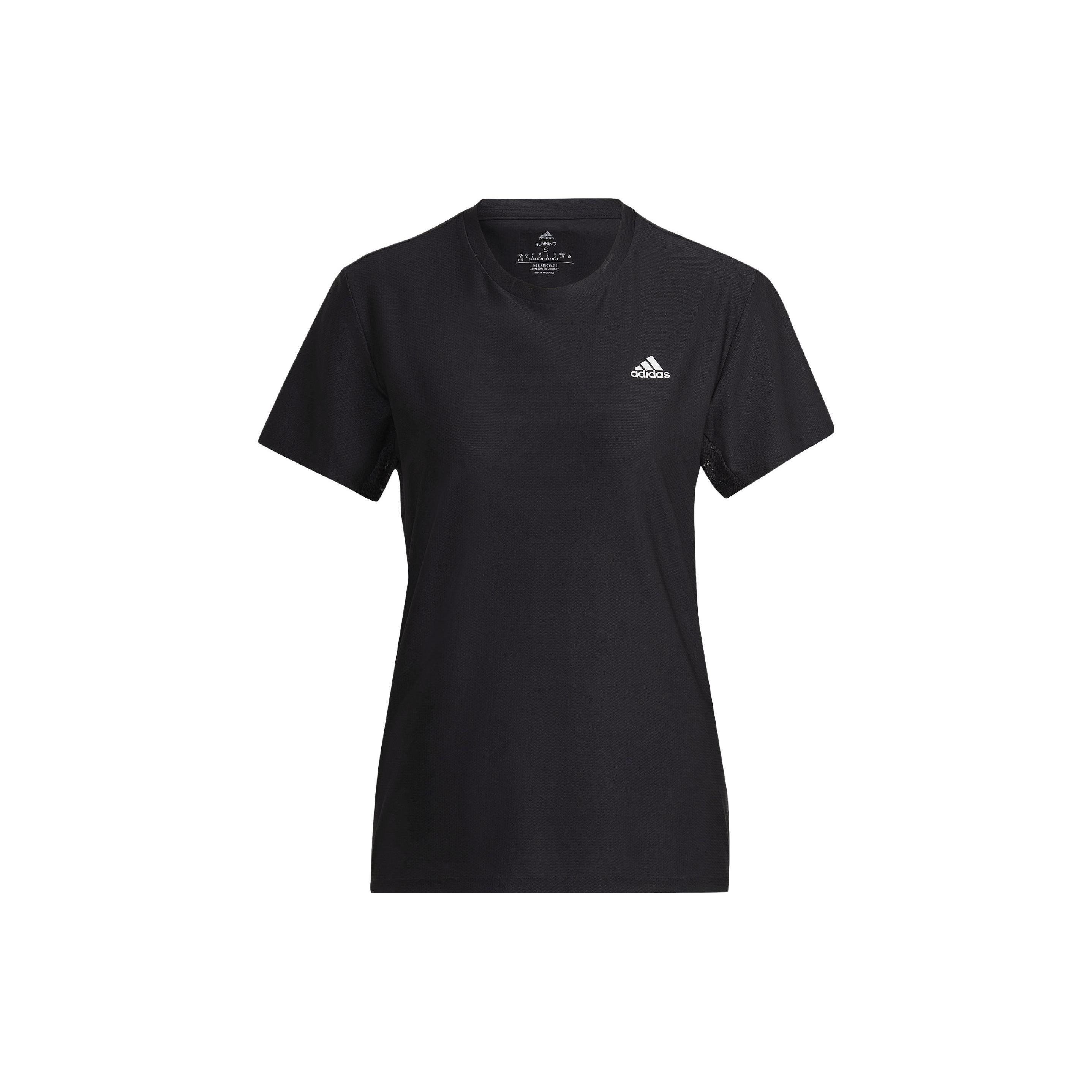 (WMNS) adidas Runner Running T-Shirt  Black  Women s HC6332 S