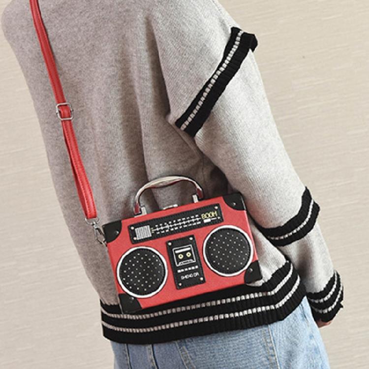 Radio Shaped Crossbody Bag for Women Shoulder Bag Handbag Evening Clutches Purse