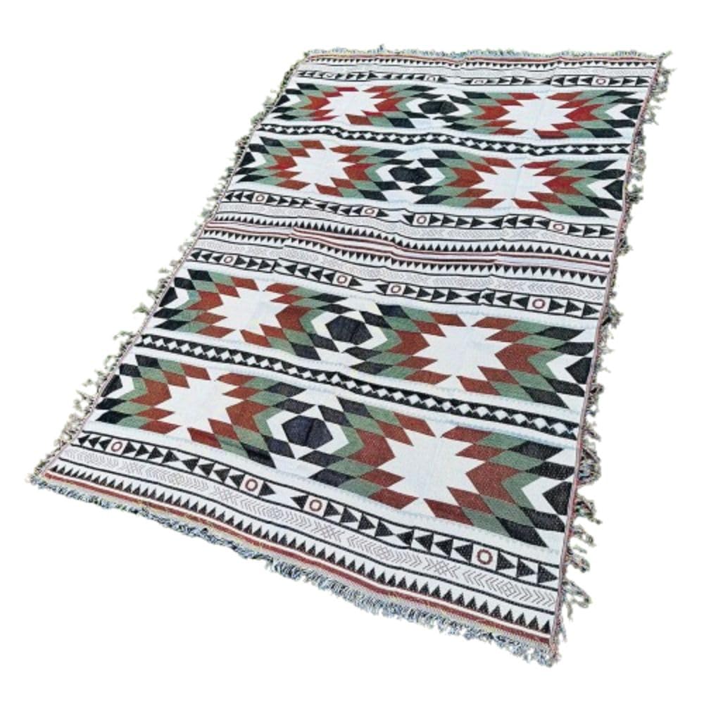 

El Paso Blanket Multi Rug Ortega Pattern Ethnical Pattern Большой коврик для пикника, моющийся, 180 см x 130180 (С, 130см)