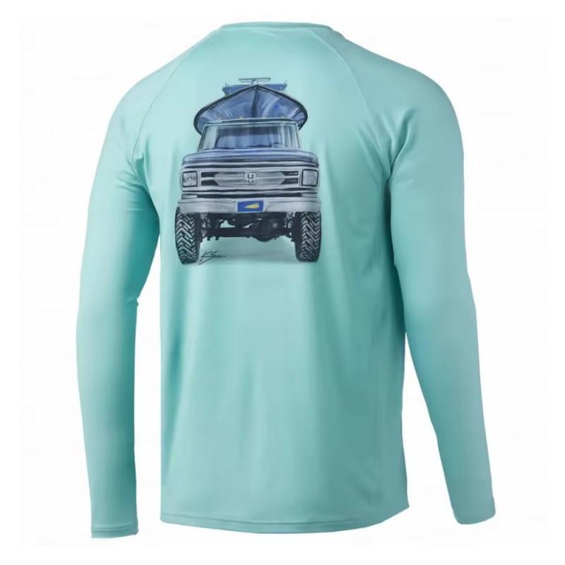 HUK Fishing Shirt UV Protection Men's Quick-drying Suit Sun UPF50