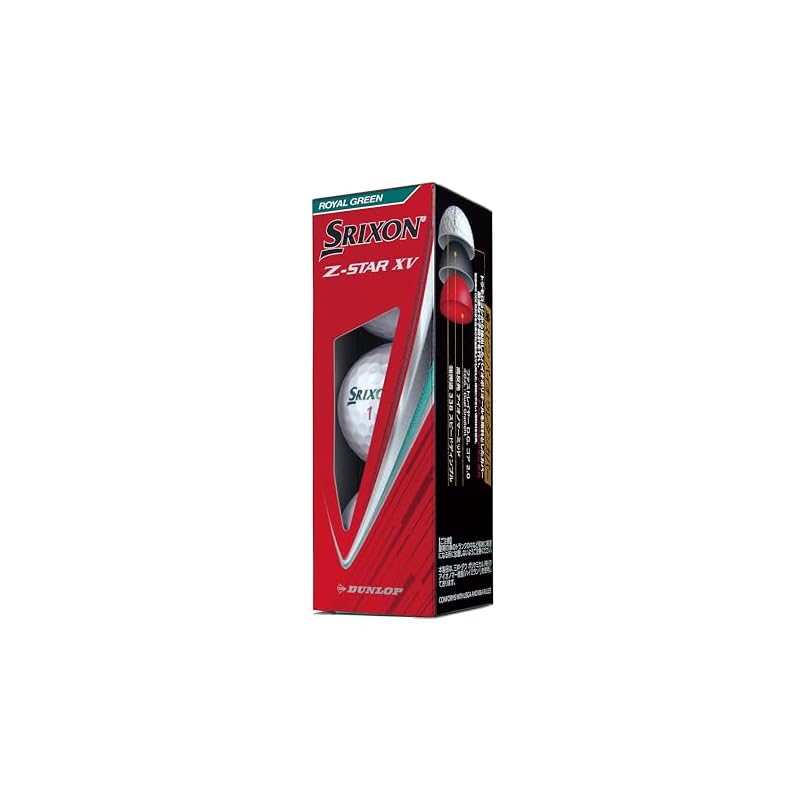 Dunlop SRIXON Z-STAR XV Golf Balls, 2025 Model, 1 Dozen (12 Balls), Royal Green