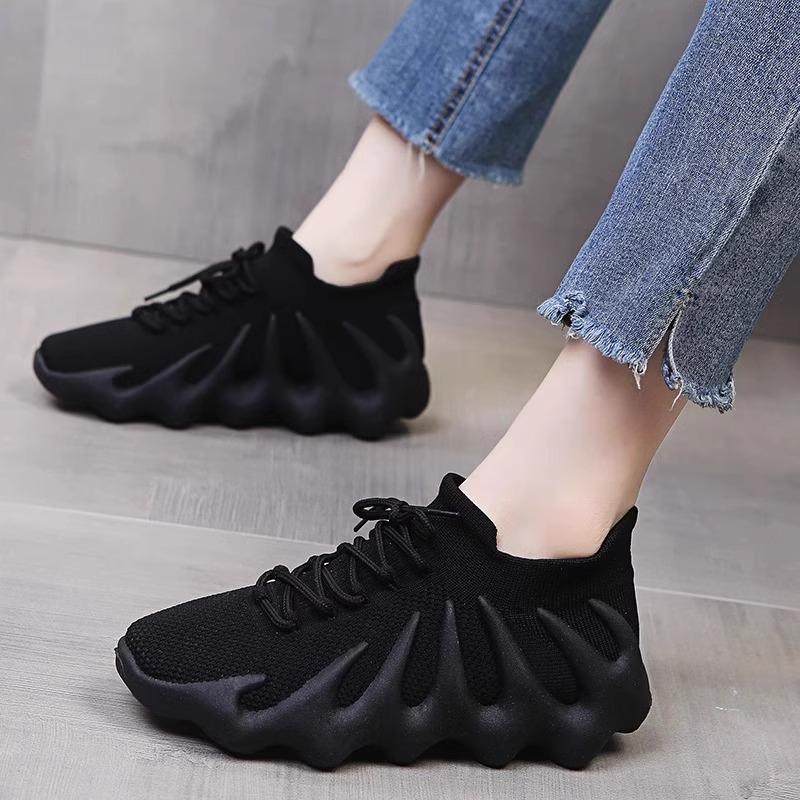 Coconut shoes men's and women's shoes Putian 450 volcano heightening couple breathable breathable Internet celebrity sports summer mesh flying weaving