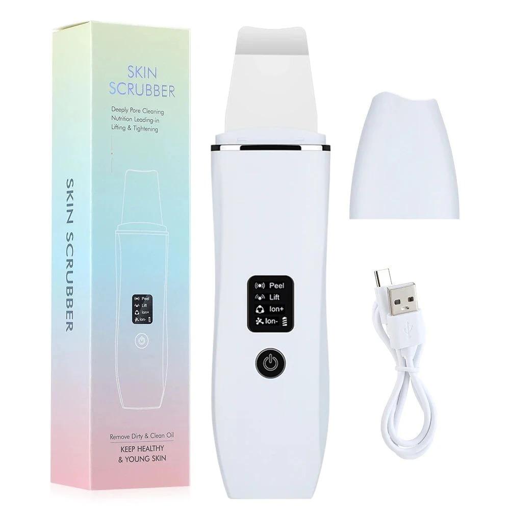 YJMP beauty health Ultrasone Huidscrubber Elektrische Gezichtsreiniging Poriën Diepe Reiniger Acne Mee-eter Verwijderaar Peeling Spatel Schoonheidsmachine Huid Schraper