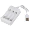 Portable ABS 5V Three Slots Charger for AA AAA Rechargeable Battery with USB Plug