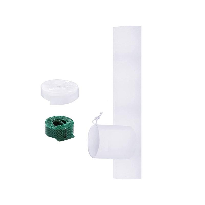 Waterproof Air Lock Window Seal Set Portable Air Conditioning Window Sealing Cloth Insulation Curtain with Zippers 1 1450₽