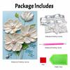 Pearl Flower Painting Handmade Creative Projects. Home Wall Decoration.