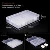 Multi-Grid Plastic Jewelry Box with Compartments for Earrings, Beading, and Small Parts