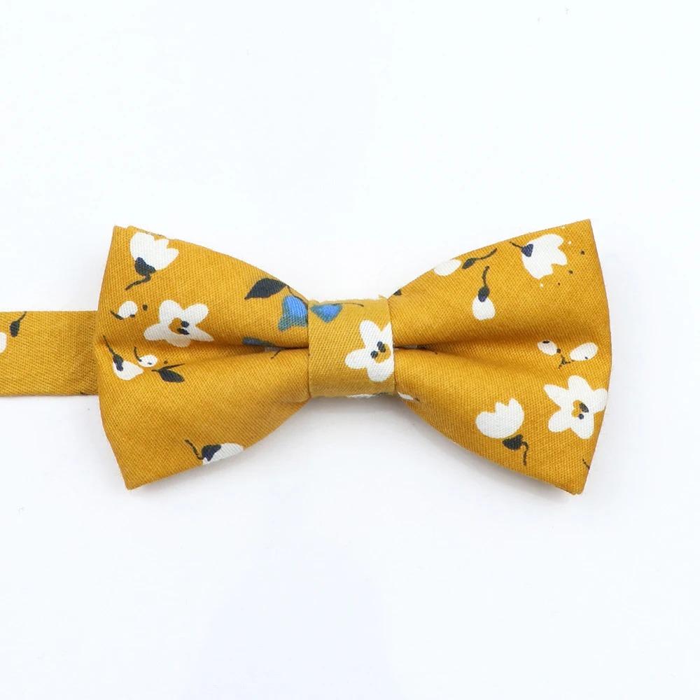 Floral Cotton Bowtie Elephants Whales Flower Pattern Parent Children Family Set Colorful Butterfly Wedding Party Accessory Gifts