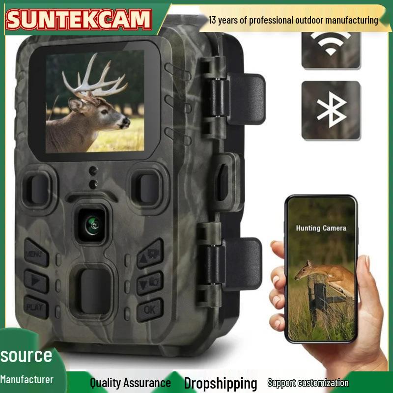 

24МП 1296P WiFi Bluetooth Інфрачервона камера нічного бачення для полювання з підключенням до програми. камуфляжний