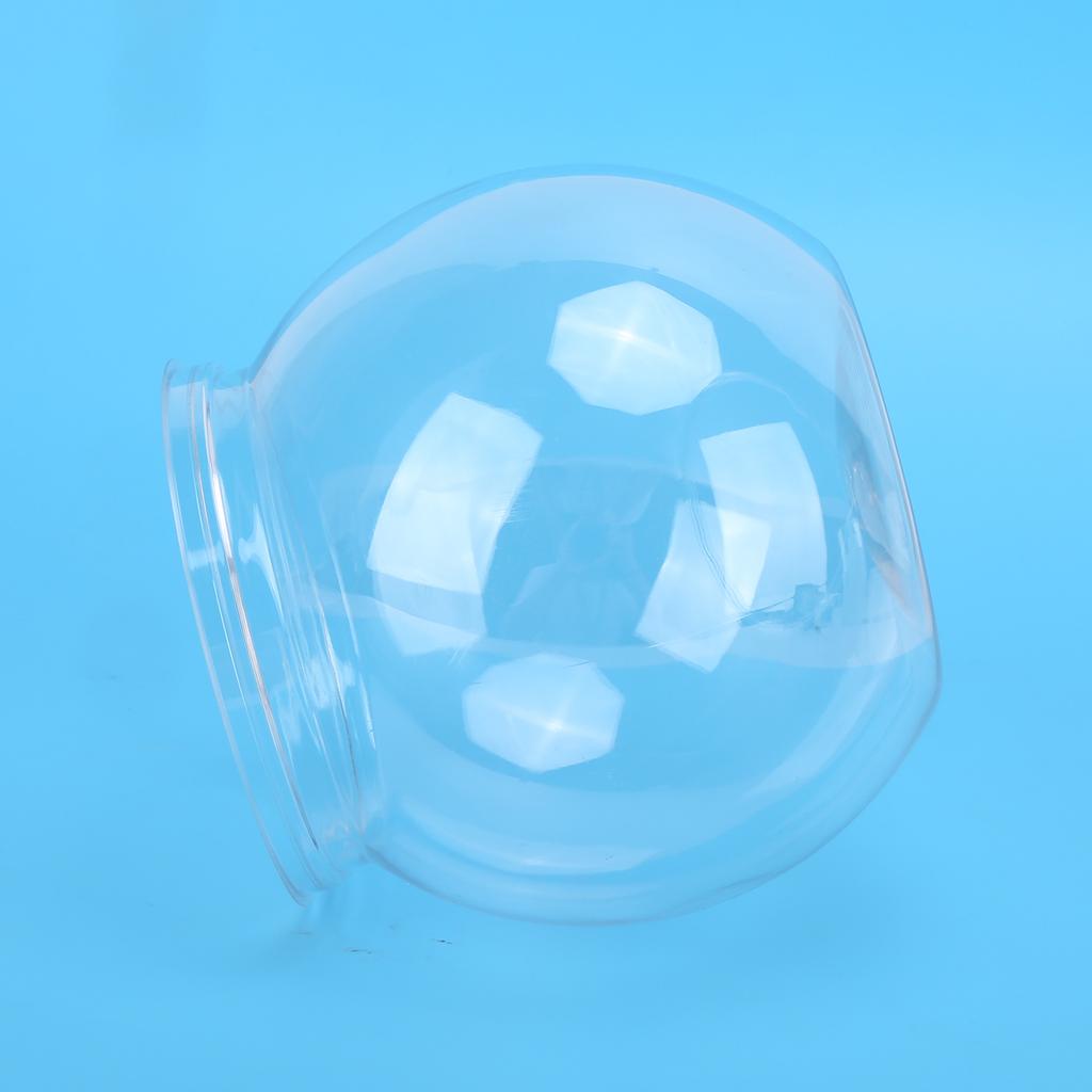 Fish Transparent Plastic Resistant Plastic Gallon Fish Bowl for Desk Bookshelf