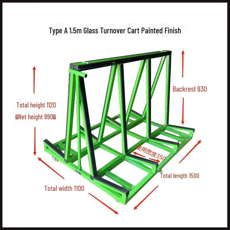 Yishuxiang Heavy-Duty A-Frame Glass Transport Cart