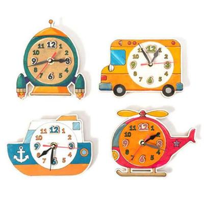 Art Box/Claypia 48 Minhwa Shop Fancy Wood Transportation Clock Making (Move + Needle)