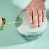 Küchen manueller Knoblauchzieher Mehrzweck-Effizient Tragbar Handzug-Schnur Kleiner Knoblauchschneider für Gemüse Knoblauch