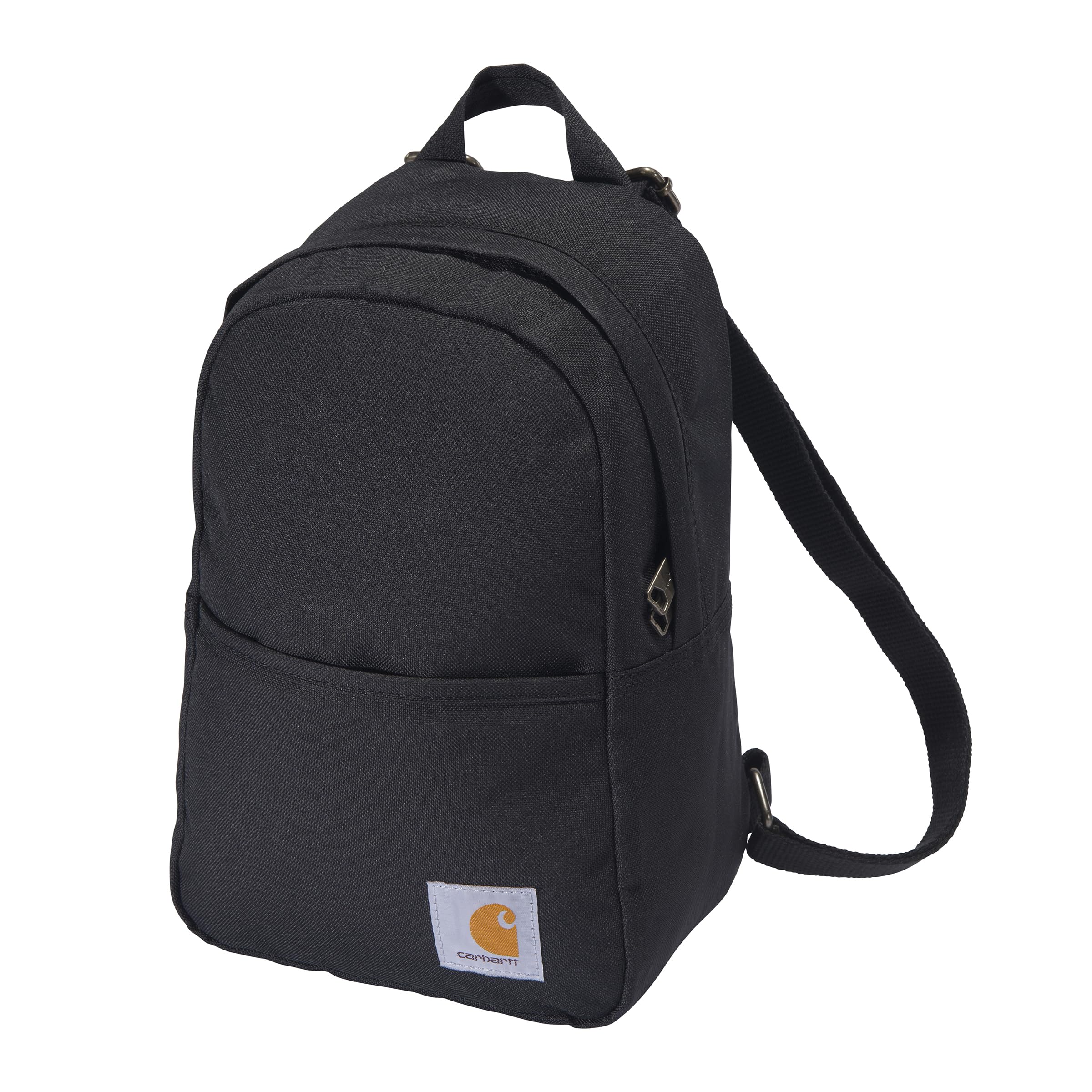Carhartt Classic Mini Waterproof Backpack with Adjustable Shoulder Backpack, Durable, Straps, Black. чёрный