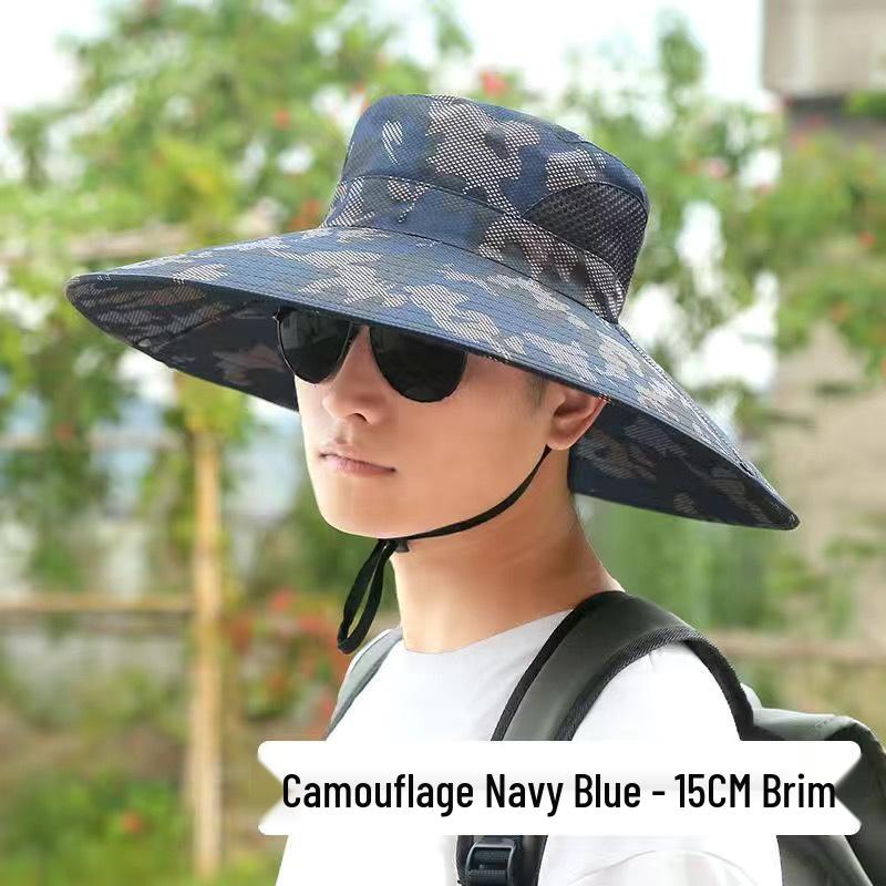 Unisex Outdoor UV-Schutz Sommerhut mit breiter Krempe zum Wandern & Angeln