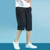 Li-Ning Solid Color Quick-Dry Lightweight Training Seven-Point Knitted Sports Pants Men bottoms Black AKQS401-1