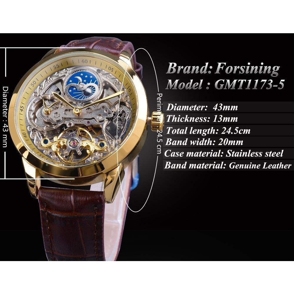 Forsining Herremote Uformelt hul mekanisk sans Vanntett automatisk mekanisk klokke