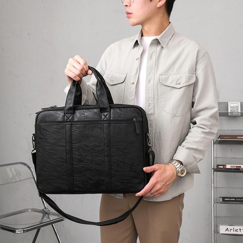 New Laptop Bag Crossbody Bag Large Capacity Laptop Bag File Bag Men's Briefcase