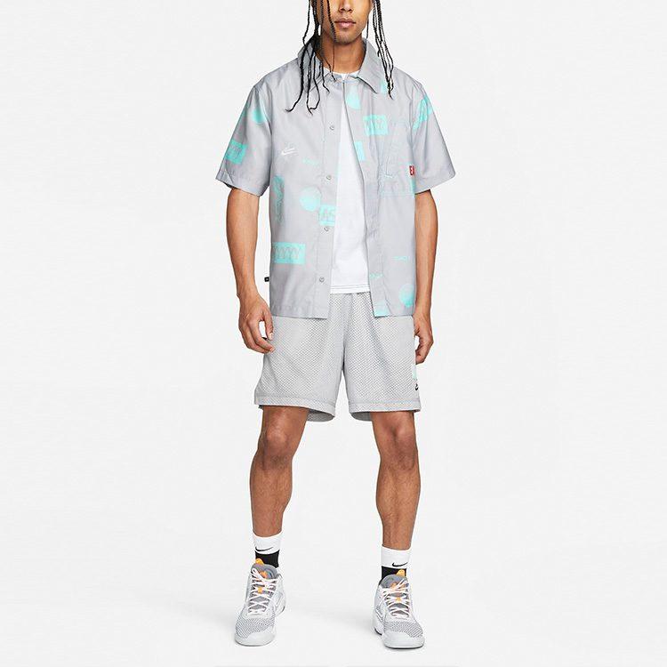 Nike Shirts Men's Mist Gray Lapel Moderate Other DO4024-097