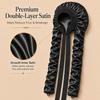 Satin Fabric Heatless Curling Cap Lightweight Ruched Long Tube Hair Cap Satin Sleep Cap  Sleeping