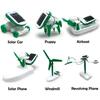 6-In-1 Solar Power Robot Renewable Energy Science Toy Assembling Ship Fan  Children's Toy