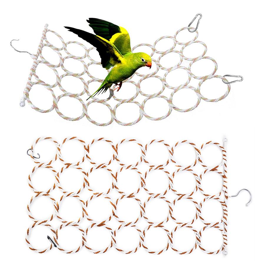 Climbing Net Equipment Large Parrot Climbing Net Circle Foldable Parrot Bird Toy for home decoration suitable for bedroom