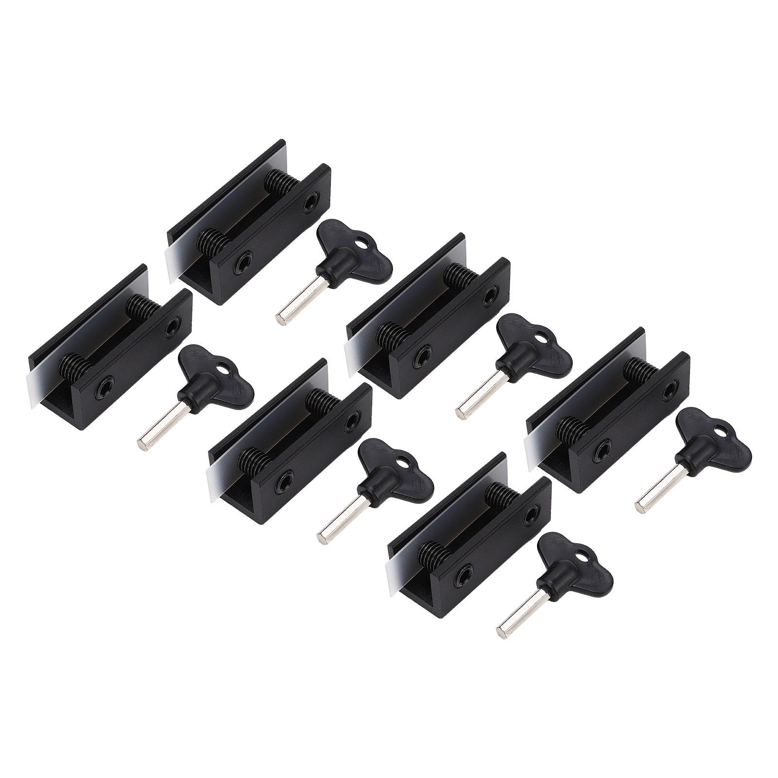 

Security Locks with Keys Aluminum Alloy Vertical Horizontal Sliding Lock Set for Glass Door Window