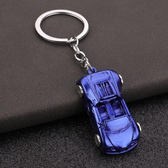 Keychain with Car Model Pendant Design Durable Alloy Car Shape Keyring Easy Carry Bag Charms for Car Fans