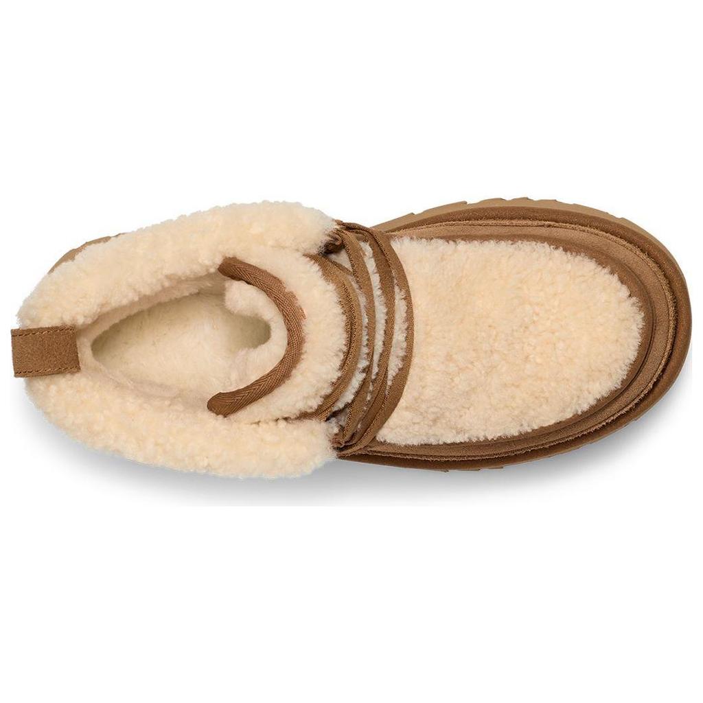 UGG Cow Split Leather Fashion Casual Short Boots Women boots Chestnut 1167772-CHE