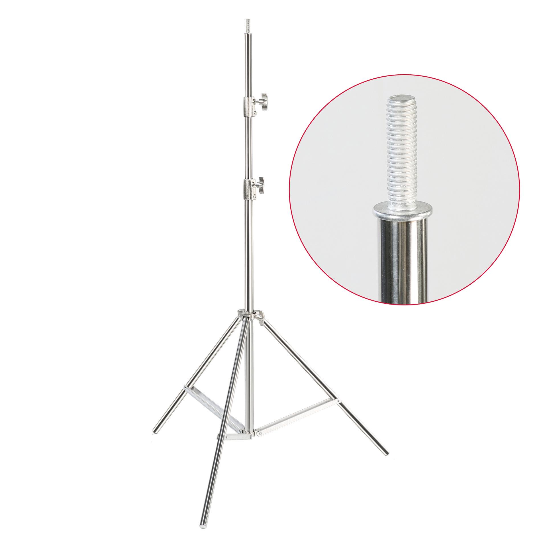 

2m Stainless Steel Light Stand with Thermometer Holder for Studio and Live Broadcasts