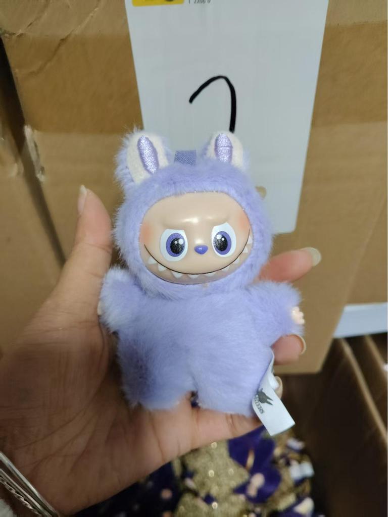 In Stock: Fast Shipping Fabric Doll Keychain with Vinyl Face - Blind Box Plush Figure