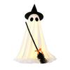 Battery Light Halloween Figure Piece with Sweep Detail, Warm Light 50 X 105cm/19.7 X 41.3inch Accent for Porch, Entryway, and Party Tables