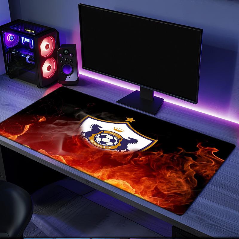 Dynamic Qarabag Crest Design Mouse Pad, Rubber Base, Mouse Pad for Gamers and Office Use, Gaming Desk , Easy To Clean Mat Christmas fan gifts
