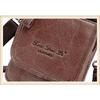 Men's Mobile Phone Bag Small Bag Mini Crossbody Bag Leather Mobile Phone Waist Bag with Belt Retro Cowhide 7-inch Bag