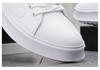 Trendy Men's 2024 White Hidden Heel High-Top Sneakers - Summer Casual Thick-Soled Martin Boots