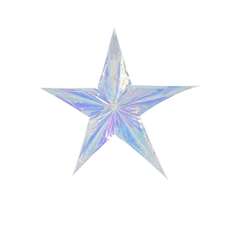 Seven-Color Gradient Flower Ball: Neon Film Snowflake Decoration for Parties & Events
