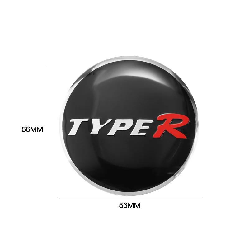 45-65mm Car Wheel Center Hub Cap Emblem Sticker Accessories For Honda Civic FIT Accord Prelude CRV 5Th City XRV CRV HRV Odyssey