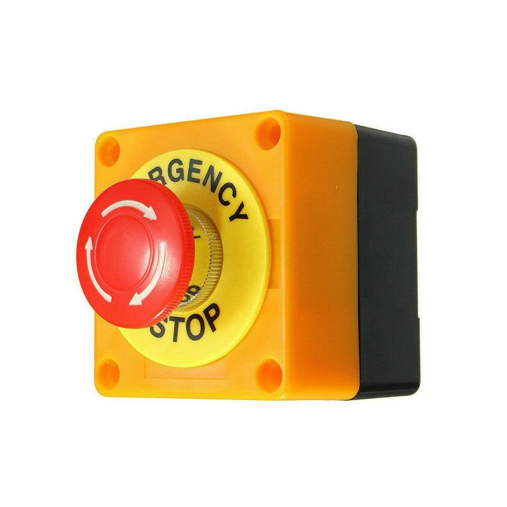 2021 New Tool Button Switch Box Control DPST Emergency Stop Push