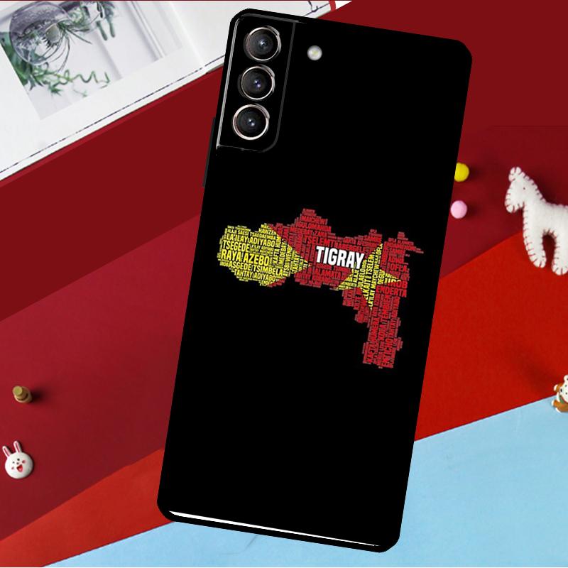 Tigray Flag Funda For Samsung Galaxy S26 Ultra S24 S22 S23 S25 Plus S20 S21 FE S9 S10 S25 FE Phone Case