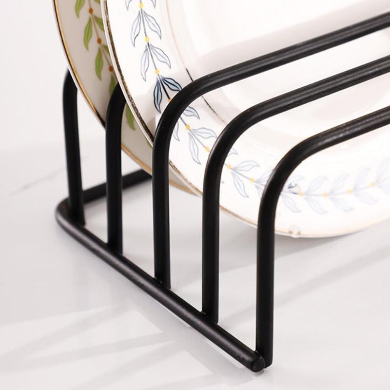 5-Tier Kitchen Cutting Board Rack, Carbon Steel Cutting Board Rack, Kitchen Pot Lid Storage Rack - Kitchen Organizer And Storage