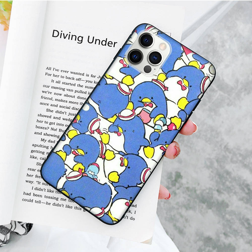 JZ27 Tuxedosam Black Sofe Case for iPhone 16 15 Plus 14 13 Pro 8 SE XR XS Max P30 Nova 5T Y5P Y6 Y7 Y8P Y9 Realme C30 C33 C31 VIVO Y36 V27
