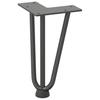 Vidaxl Nogi Do Stołu Hairpin, 4 Szt., Antracyt, 20 Cm, Lita Stal