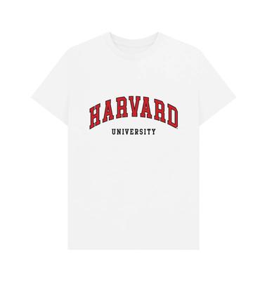 PREMIUM OFFIZIELLES Harvard University Harvard University Unisex T-Shirt Weiß