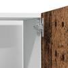 Built In Refrigerator Cabinet Lyon Vintage Wood Look 60 X 57 X 207 Cm Engineered Wood